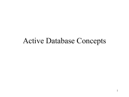 Active Database Concepts