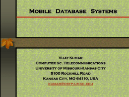 Mobile Database Systems