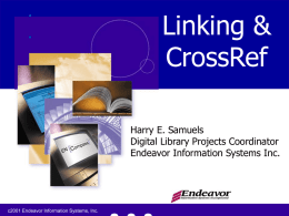 Linking and CrossRef