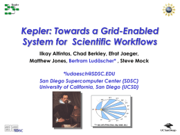 Kepler: Towards a Grid-Enabled System for