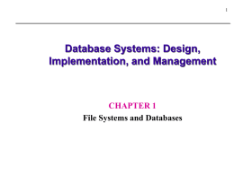 Database Systems: Design, Implementation, and Management