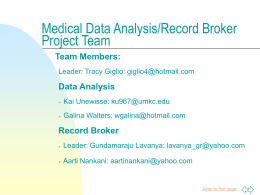 Medical database group