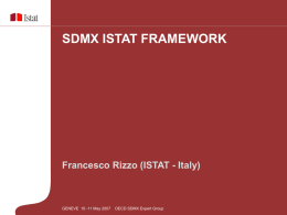 SDMX ISTAT FRAMEWORK