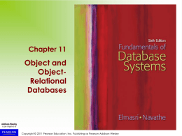Object-Relational Databases