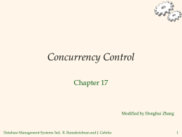 Ch17: concurency control