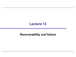 Recoverability and Failure