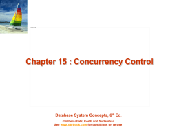 15. Concurrency Control