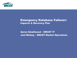 Emergency Database Failover Impact and Recovery