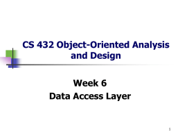 CS 432_Wk6_DataAccessLayer