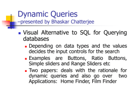 Dynamic Queries for Visual Information Seeking