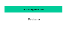 Introduction to Databases PowerPoint