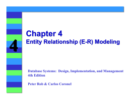 Entity Relationship (E