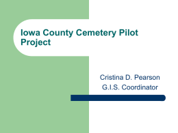 Iowa County Cemetery Pilot Project