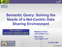 Semantic Technology Conference 2007 PPT