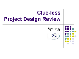 DesignReview - clue-less