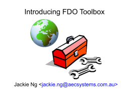 IntroFdoToolbox - OSGeo Server
