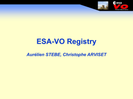 ESA VO Registry