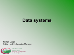 Data systems - Health in Wales