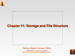 extra Storage and File Structure