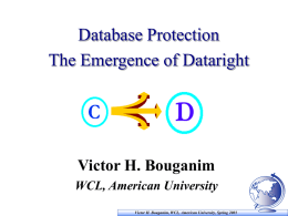 Database Protection - The Emergence of Dataright