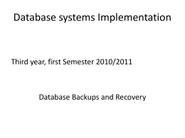 Sereseability_Database Recovery_B