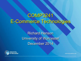 presentation10 - University of Worcester