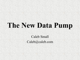 The New Data Pump