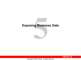 Lesson 05 - Exposing Business Data