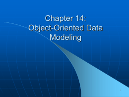 Object-Oriented Modeling