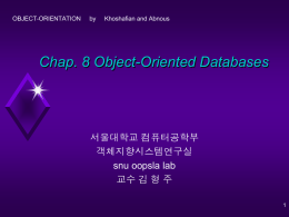 Chapter 8. Object-Oriented Databases