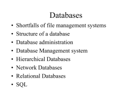 Desirable features in an information system