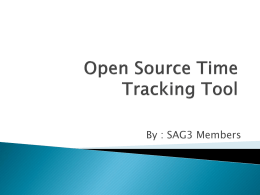 Open Source Time Tracking Tool