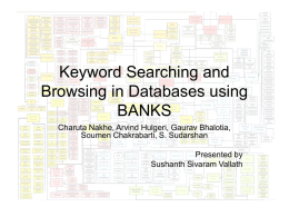 Keyword Searching and Browsing in Databases using