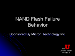 NAND Flash failure behavior