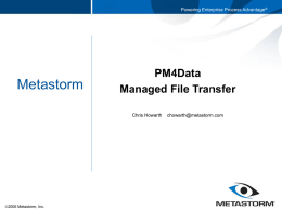 PM4Data - GUIDE Share France – Groupe de travail WebSphere MQ