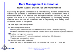 Database - Geodise