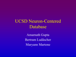 UCSD Neuron-Centered Database