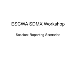 Session 9A: Reporting Scenarios