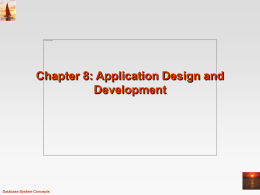8. Application Design