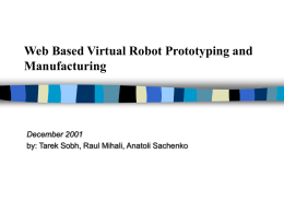 Web based Virtual Robot Prototyping and Manufacturing