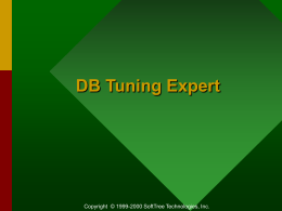 DB Tuning Expert - SoftTree Technologies, Inc.
