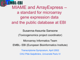 Microarray Gene Expression Data