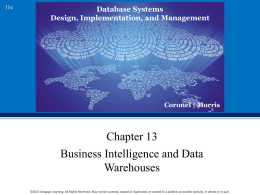 Chapter 13 notes - Computer Information Science