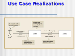 Click to Design access layer Use case realization
