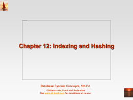indexing and hashing