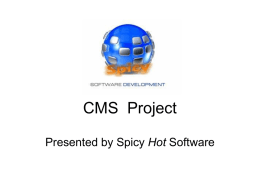CMS Presentation