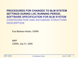 Procedures for system changes - AB-BDI-BL