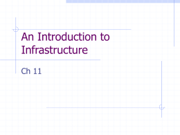 An Introduction to Infrastructure