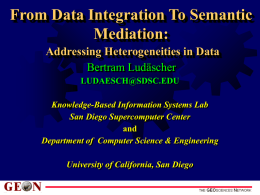 From Data Integration to Semantic Mediation