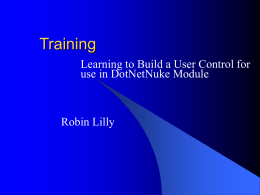 Training - RobinLilly.com